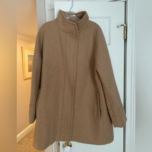 J Crew Size 18 wool coat beige; excellent condition, worn a handful of times